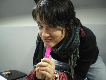 melissa et la belle �pingle a linge de mon sac...